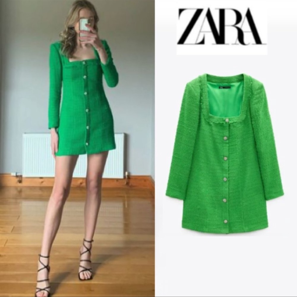 Zara tweed dress bloggers fav - Picture 2 of 16